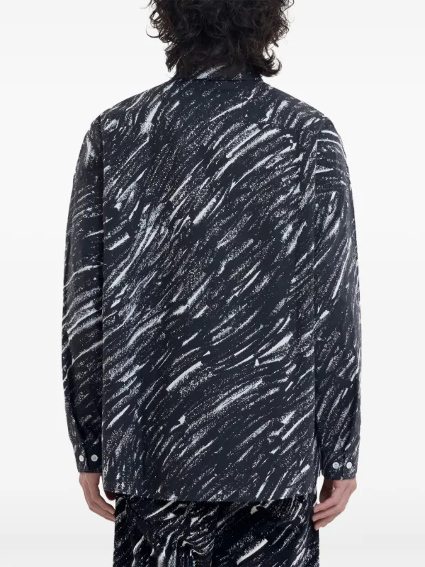 【Marni】プリントサテンシャツ Marni プリント シャツ | ブラック | FARFETCH JP