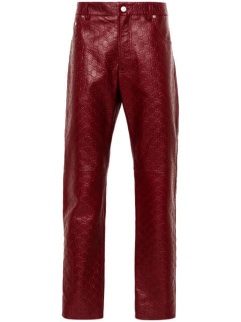 Gucci GG Supreme-debossed trousers