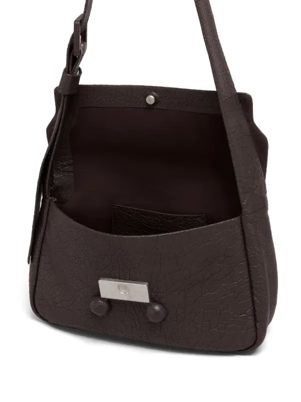 Marni レザーショルダーバッグ | ブラウン | FARFETCH JP