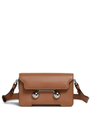 Marni Trunkaroo レザーショルダーバッグ ミニ | ブラック | FARFETCH JP