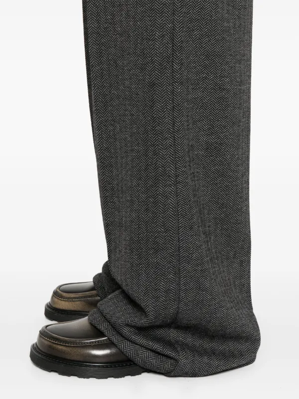 Max Mara Angora Trousers | Grey | FARFETCH