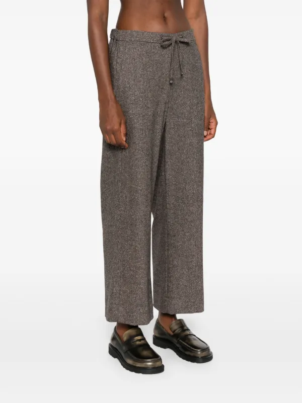 【関税＆送料込み】Max Mara Baffo Trousers S Max Mara Mina Trousers | Brown | FARFETCH