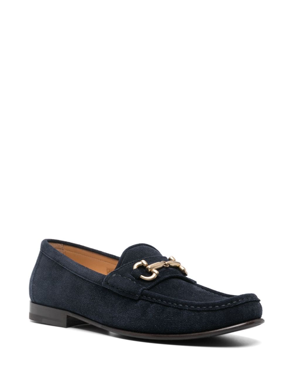 Brunello Cucinelli Loafers met horsebitdetail - Blauw