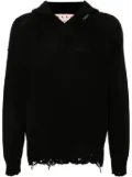 Marni knitted hoodie - Black