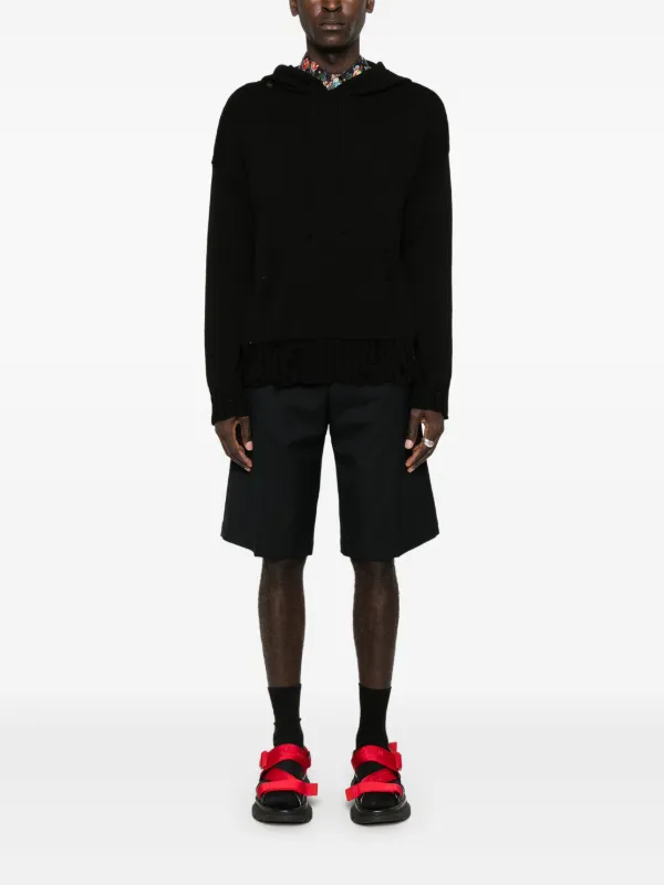 国内発送☆MARNI☆HOODIE/BLACK Marni Appliqué Logo long-sleeve Hoodie | Black | FARFETCH