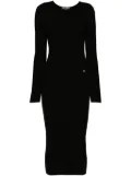 Dolce & Gabbana logo-lettering midi dress - Black