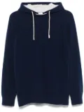 Eleventy layered hoodie - Blue