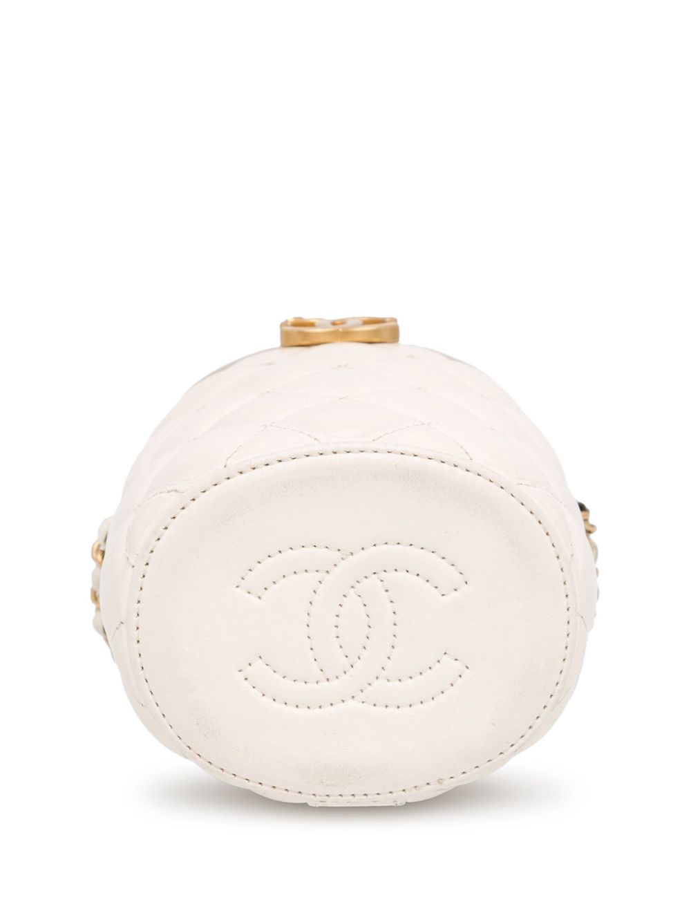 CHANEL 2021-2023 Small Quilted Lambskin Crown Box crossbody bag Women