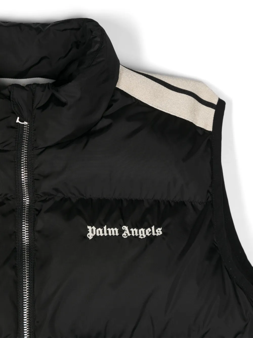Palm Angels Kids Gilet met geborduurd logo Zwart