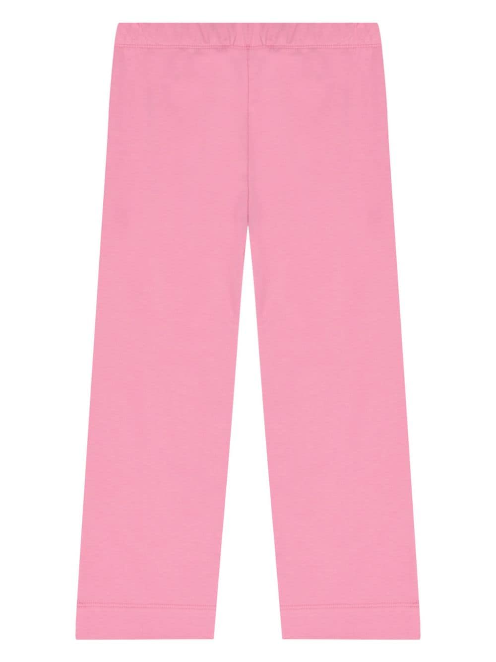 Aigner Kids logo-print piped-stitch trousers - Roze