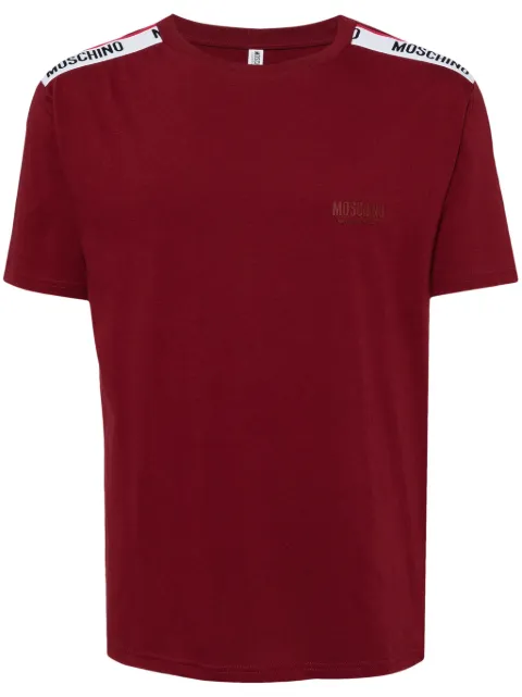 Moschino playera con logo estampado
