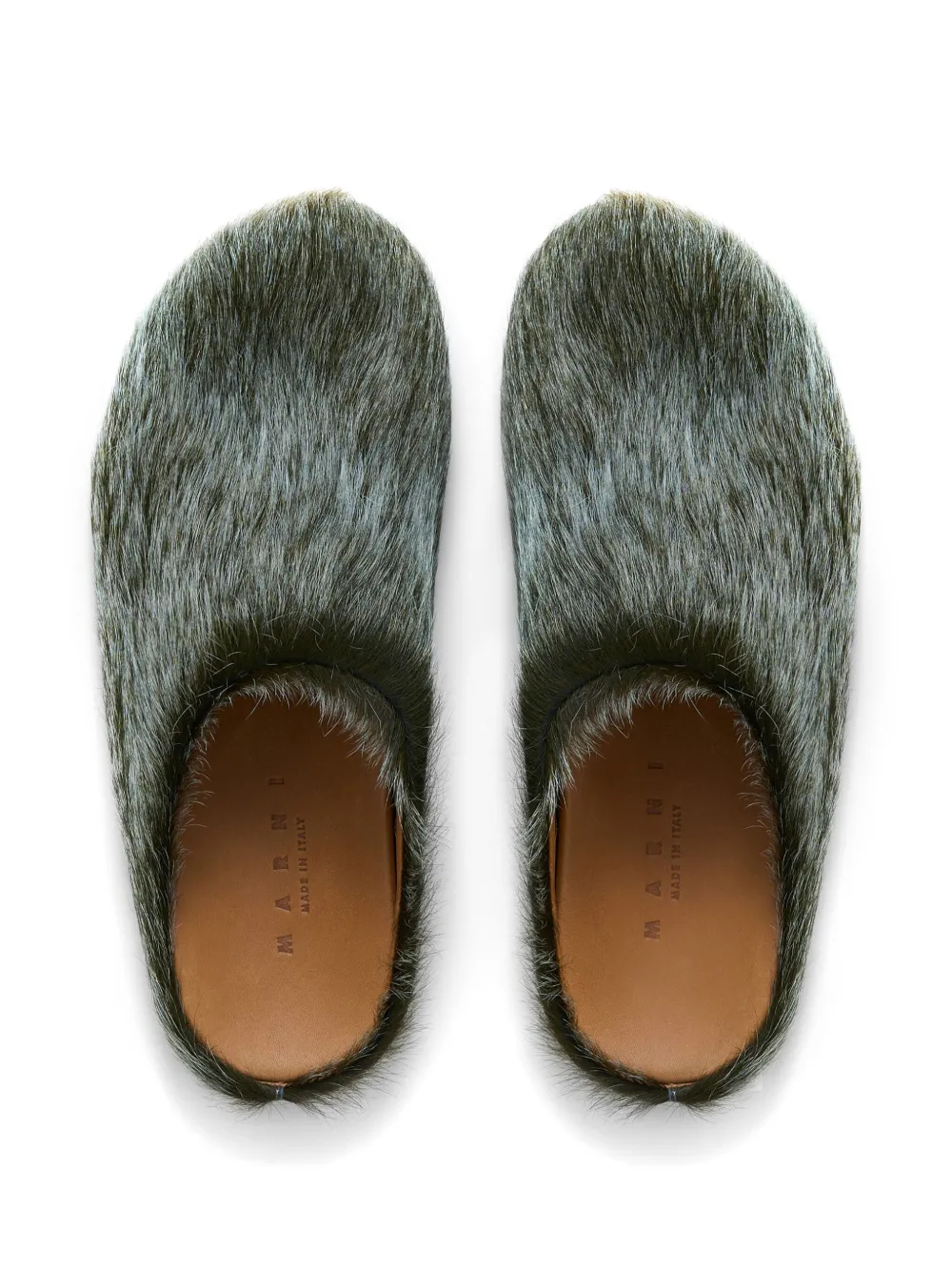 Marni Fussbett sabot mules Blue