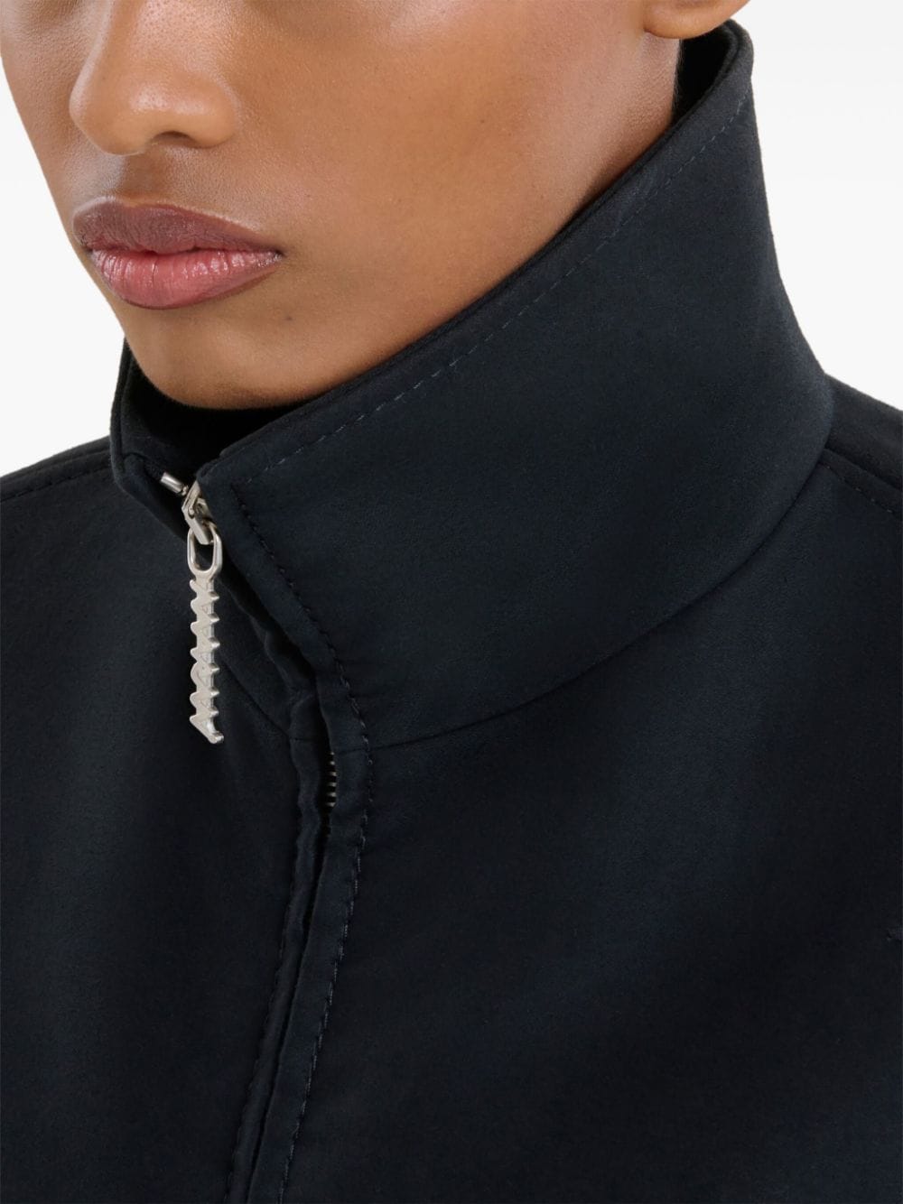 Shop Marni Glove-sleeves Cotton Bomber Jacket In Black