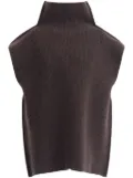 Marni ribbed virgin wool vest - Brown