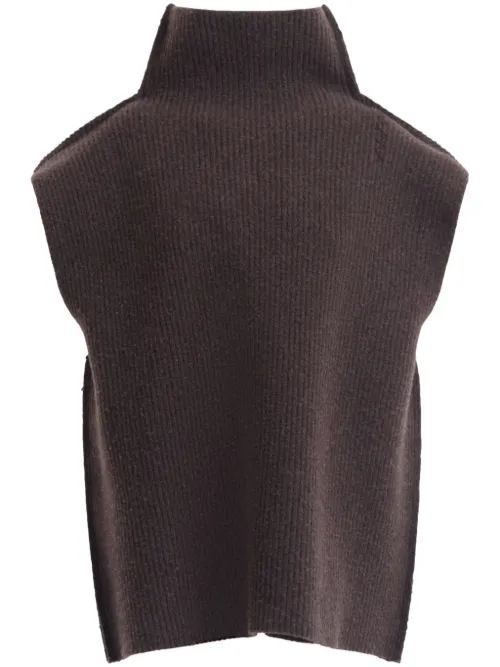 Débardeur en laine vierge à design nervuré - Marni - Modalova