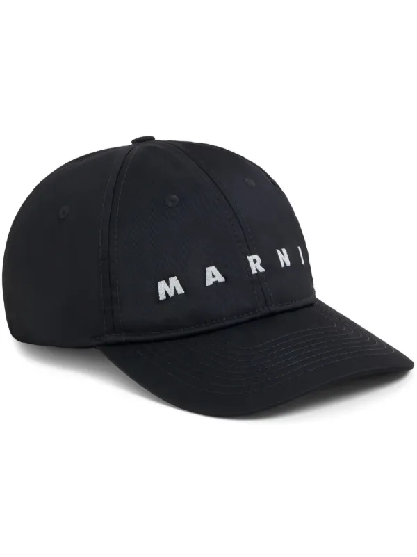 Marni ロゴ キャップ | ブラック | FARFETCH JP