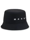 Marni logo-embroidered bucket hat - Black