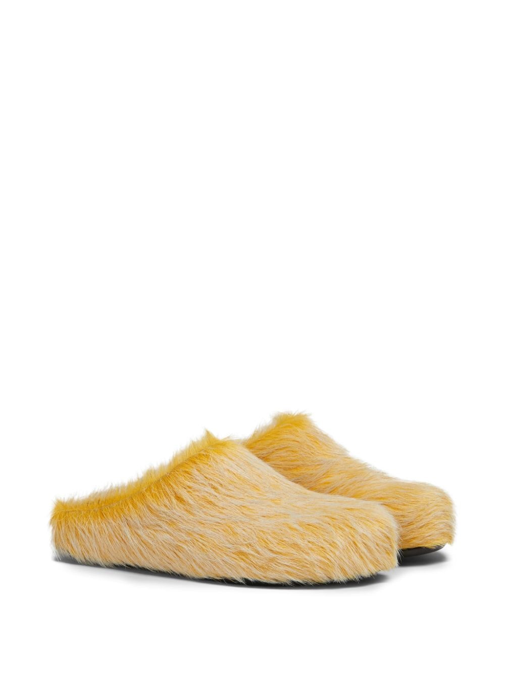 Shop Marni Fussbett Mules In Yellow