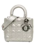 Christian Dior Pre-Owned 2018 Small Cannage My ABCDior Lady Dior Lucky Badges satchel - Silver