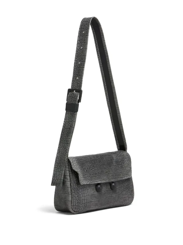 Marni レザーショルダーバッグ | ブラック | FARFETCH JP
