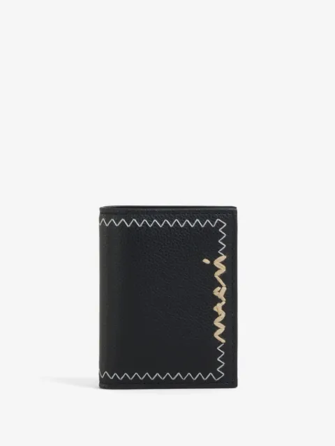 Marni  bi-fold wallet with symbol embroidery