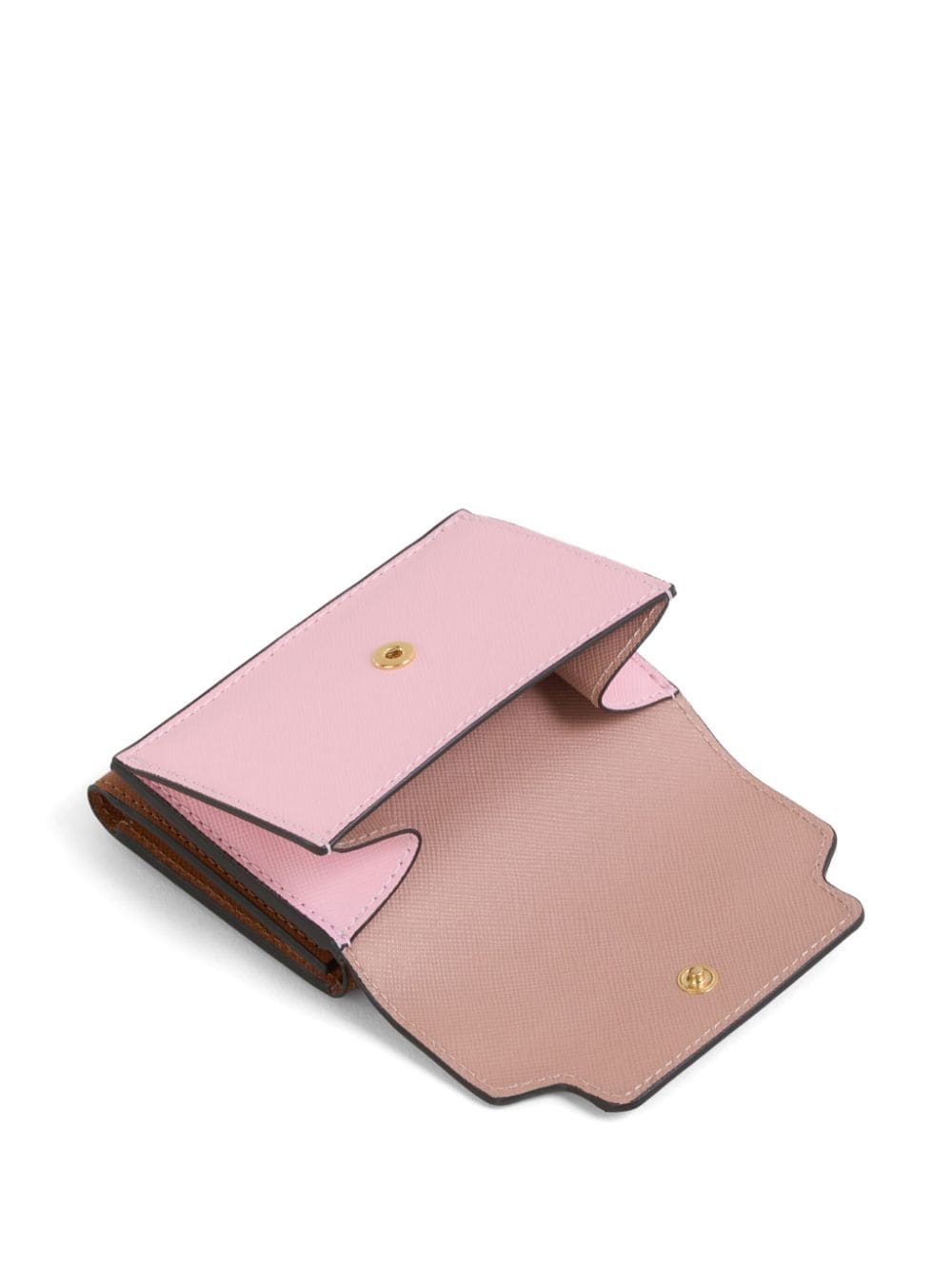 Shop Marni Logo-stamp Leather Wallet In Pink