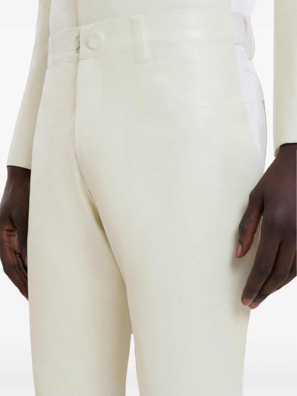 Marni two-tone virgin-wool trousers Men