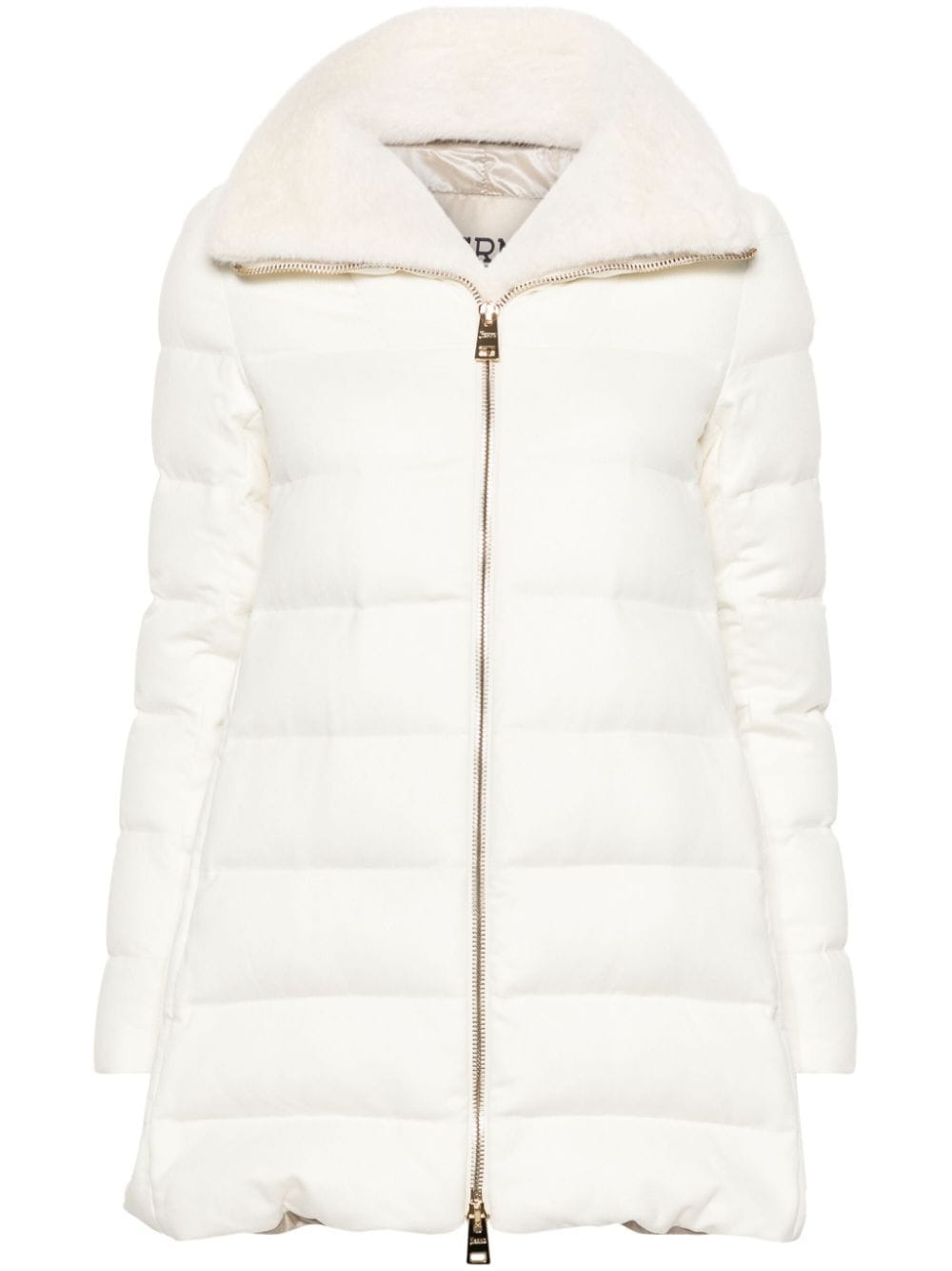 Shop Herno Quilted Puffer Jacket In White