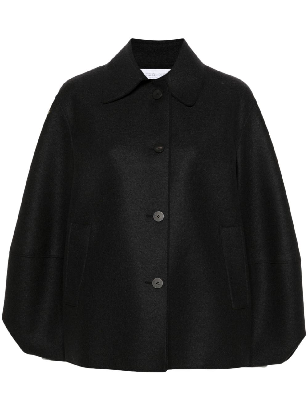 Harris Wharf London virgin-wool coat - Black