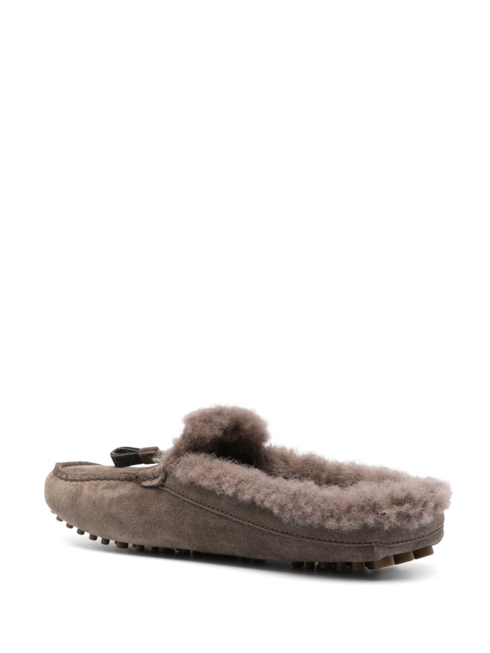 Brunello Cucinelli Monili slippers met ketting Bruin