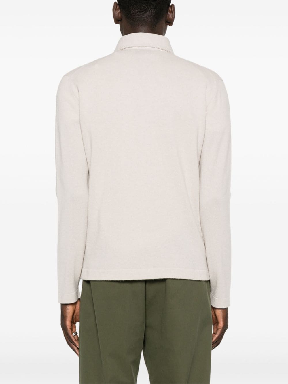 Shop D4.0 Knitted Shirt In Neutrals