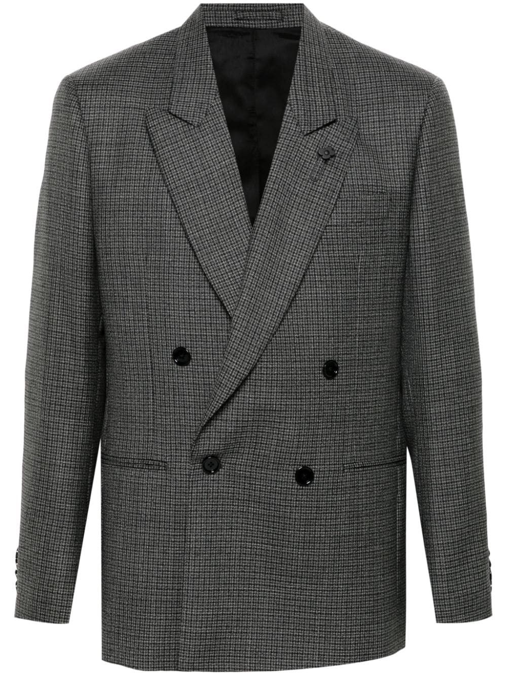 Lardini houndstooth blazer - Grey