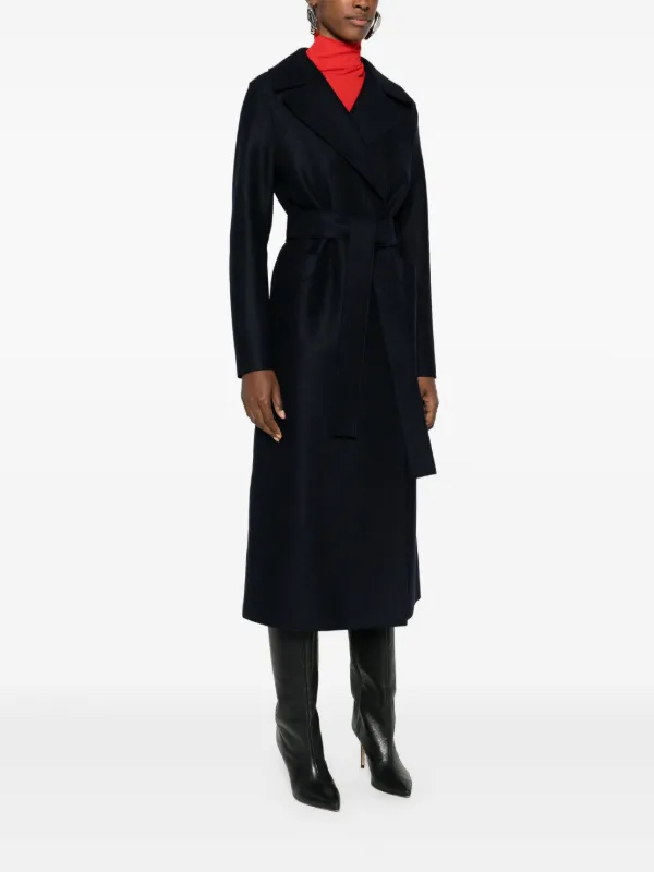Harris Wharf London virgin wool coat women Virgin Wool 40 Blue
