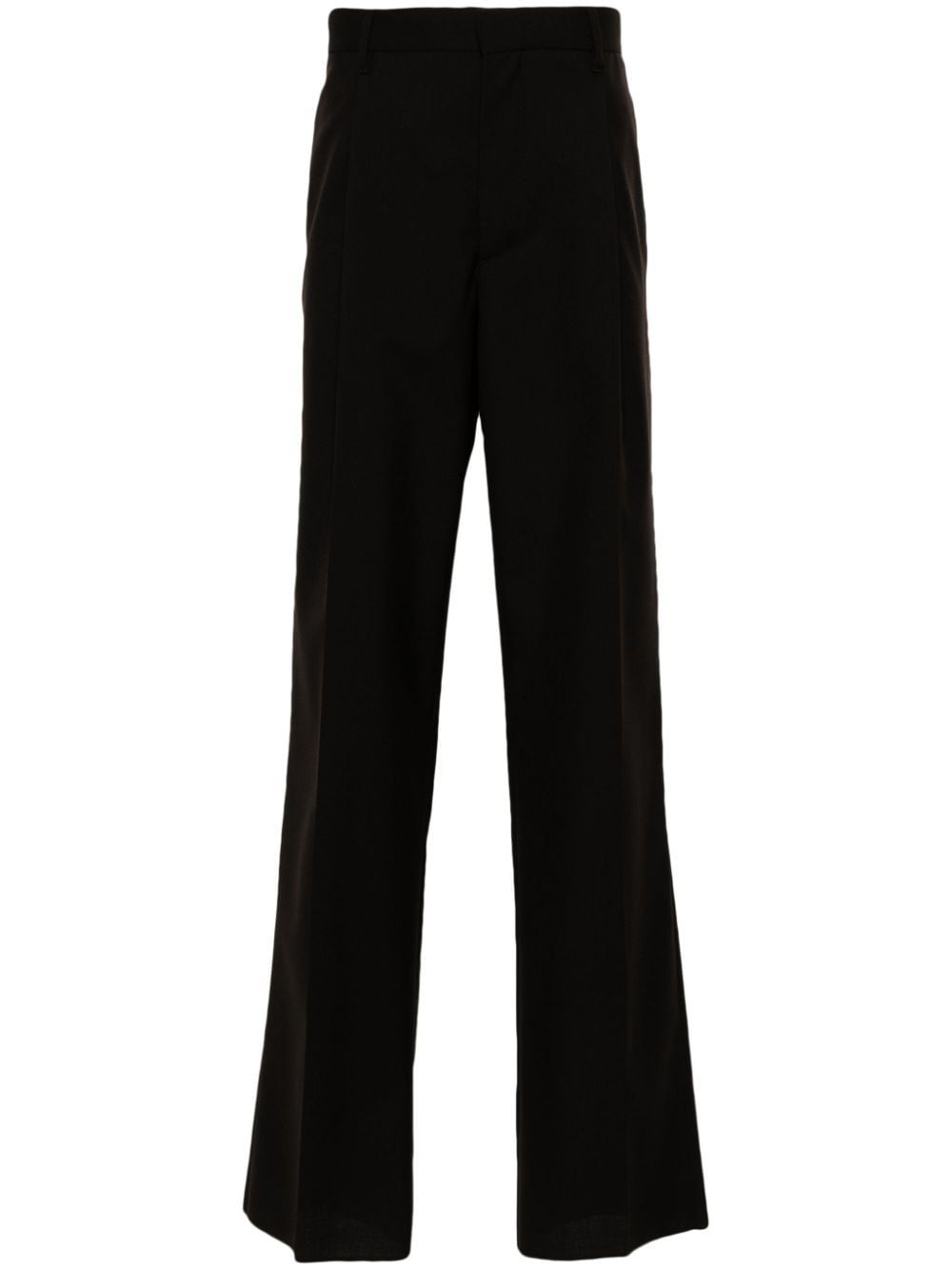 Shop Lardini Pleated Trousers In Brown