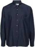 Universal Works square pocket shirt - Blue