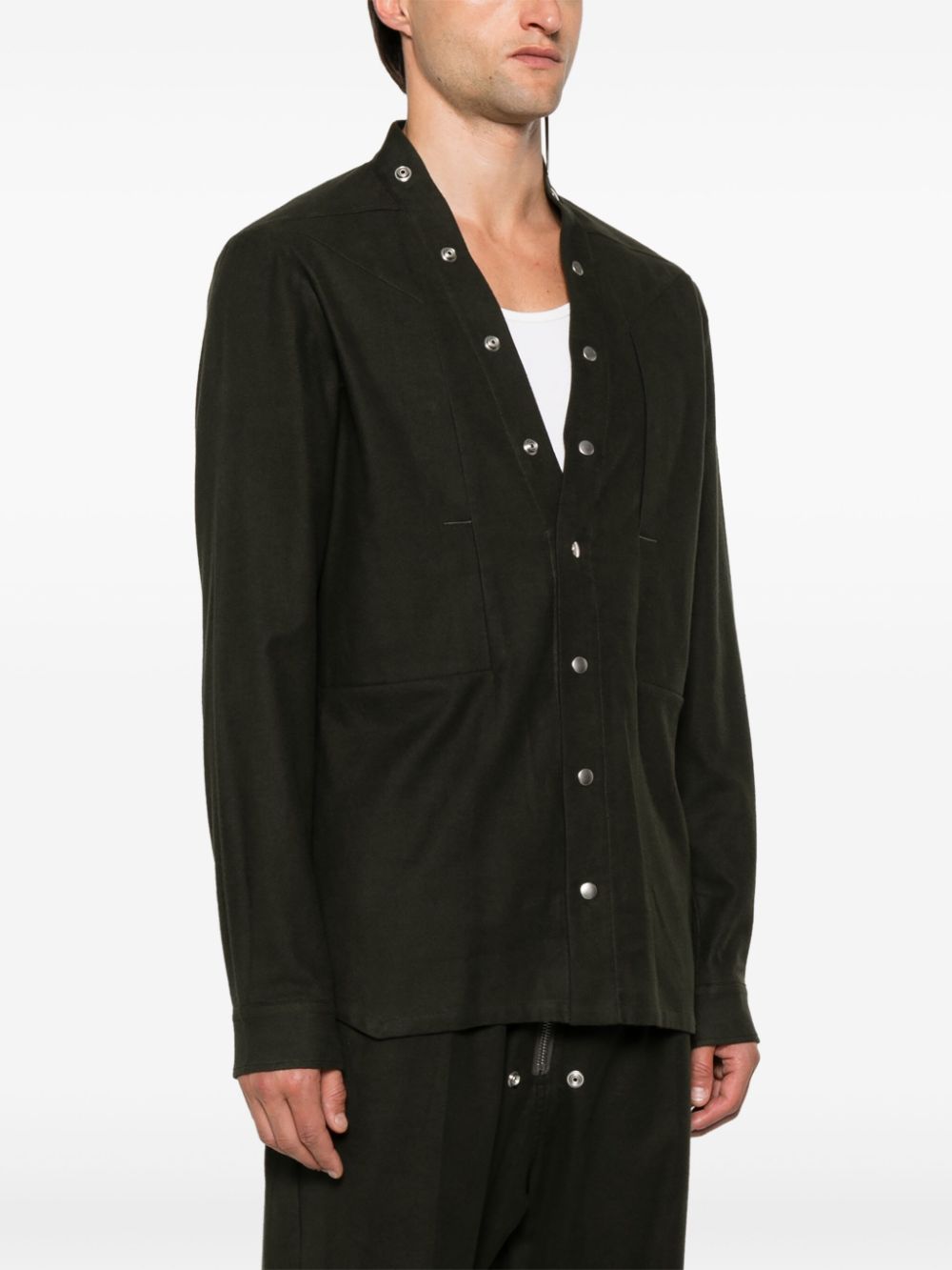 Shop Rick Owens Larry Shirt In Grün