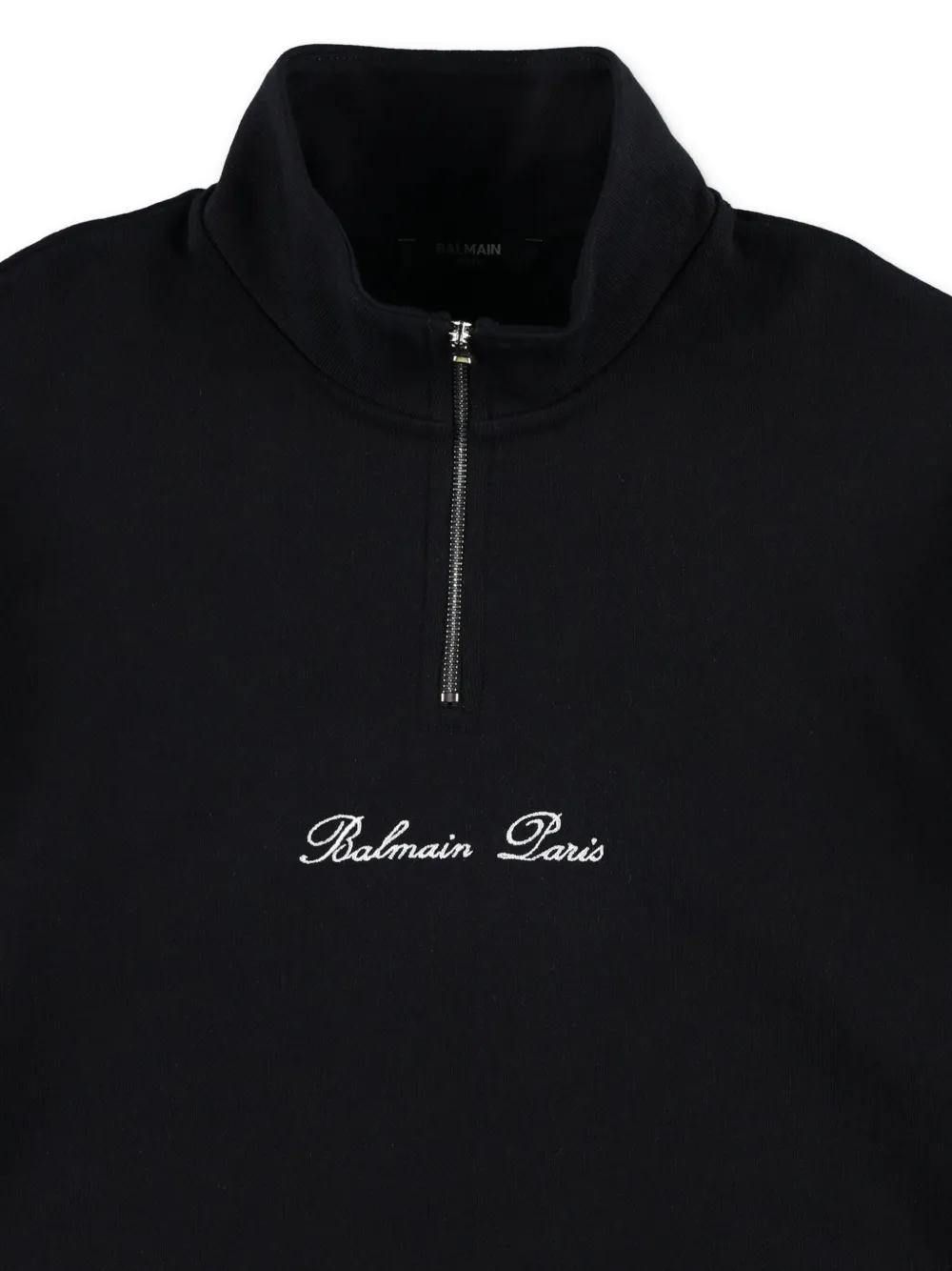 Balmain Kids Sweater met geborduurd logo Zwart