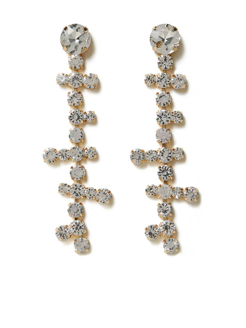 TWINSET crystal-embellished drop earrings | Gold | Image 1