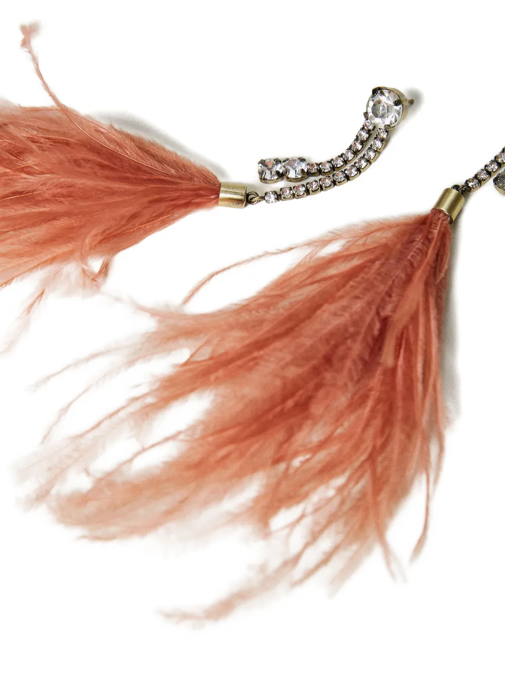 Twinset Crystal-embellished Earrings In Pink