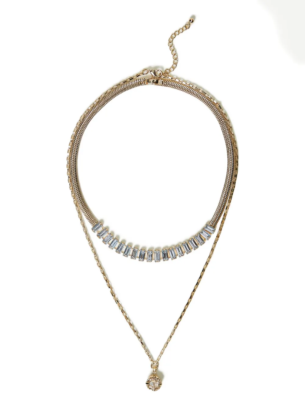 Twinset Crystal-embellished Necklace In Gold