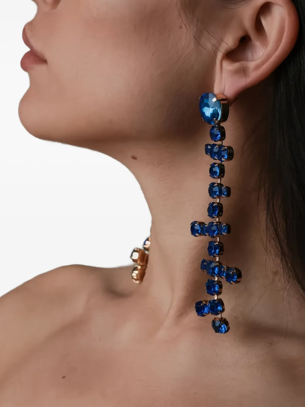 TWINSET crystal-embellished drop earrings - Goud