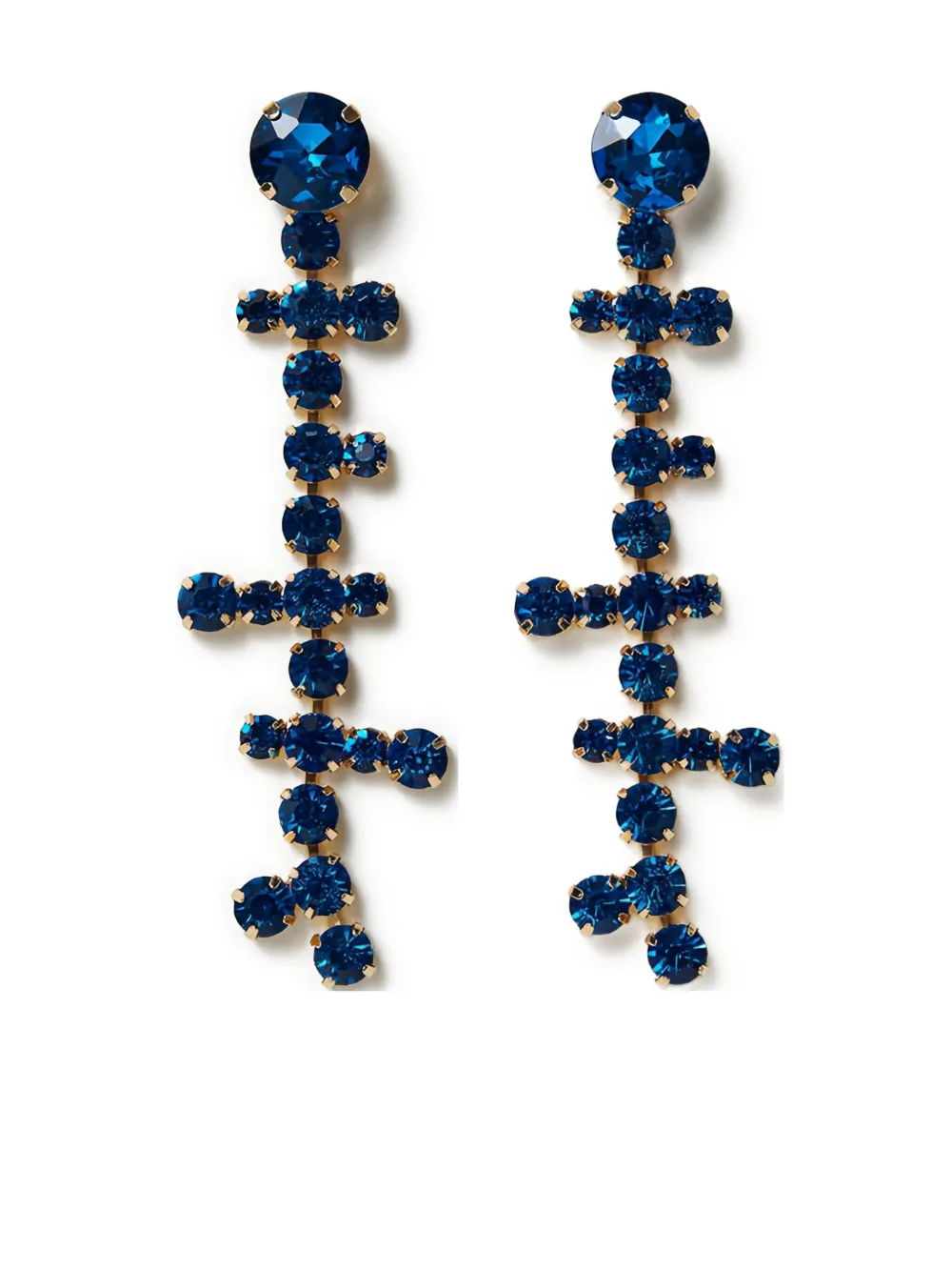 TWINSET crystal-embellished drop earrings | Gold | Image 1