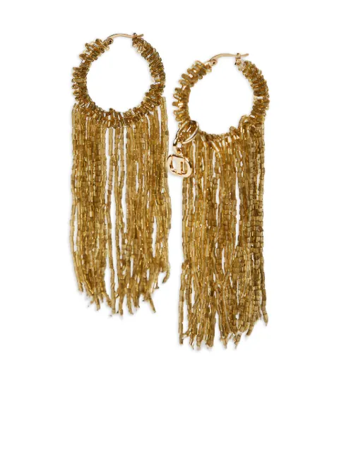 TWINSET beaded hoop earrings