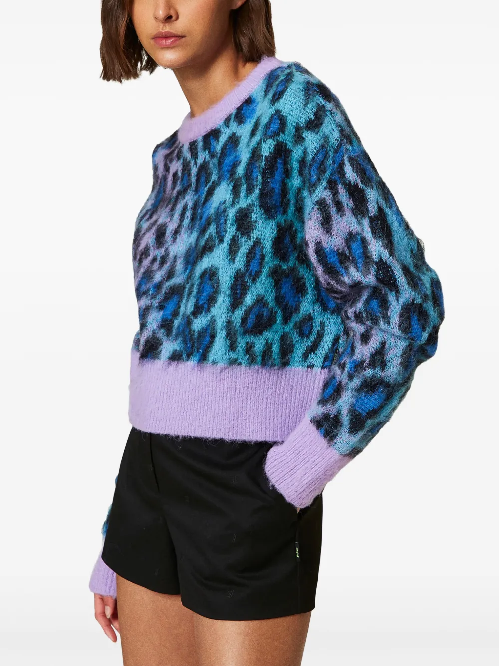 TWINSET x MYFO trui met jacquard Blauw