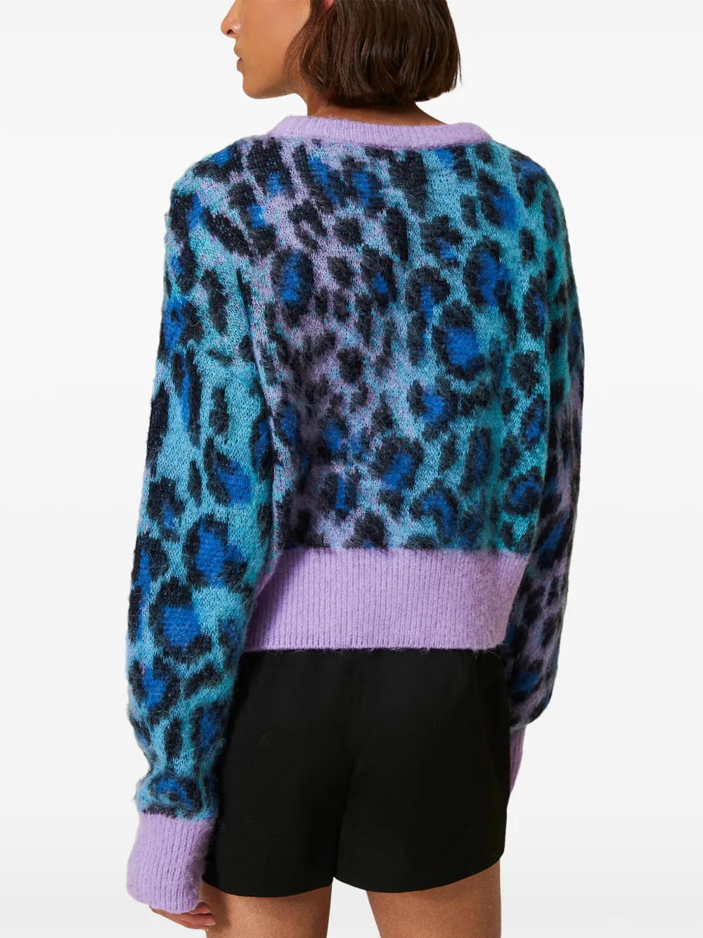 TWINSET x MYFO trui met jacquard Blauw