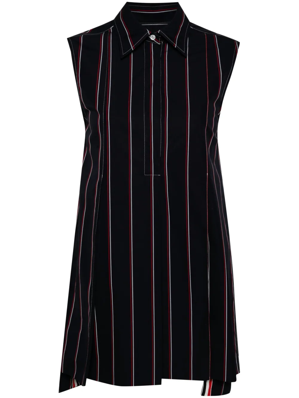 Thom Browne Gestreepte blousejurk Blauw