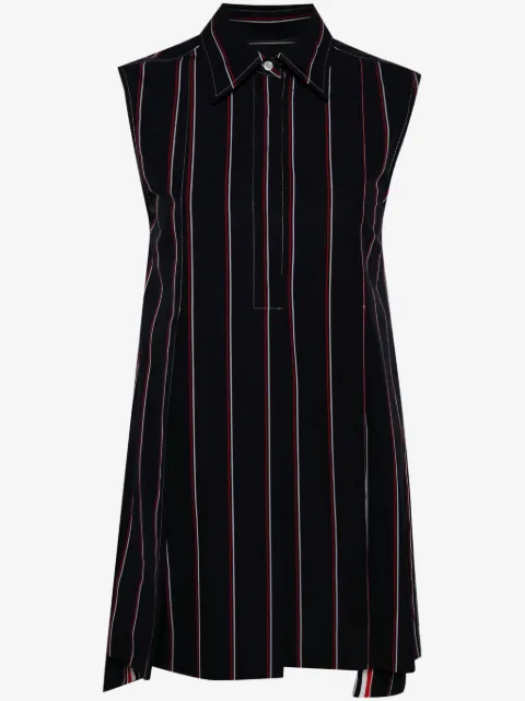 Thom Browne RWB-stripe shirt dress