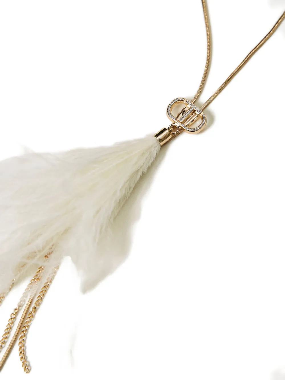 Twinset Tassel Necklace In Gold