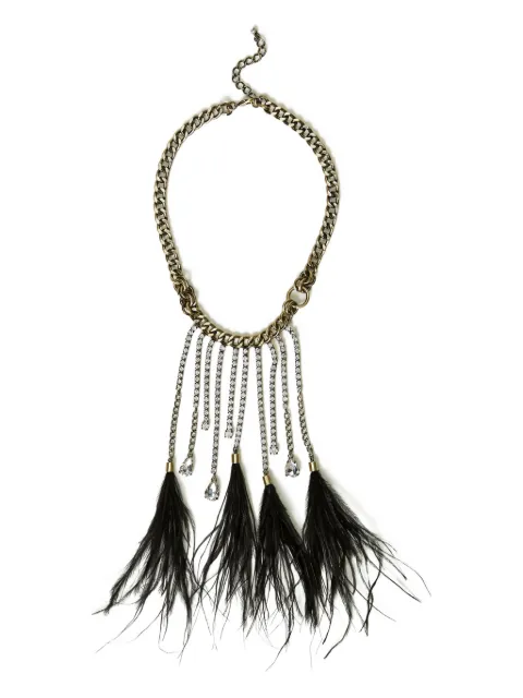 TWINSET feather-embellished necklace
