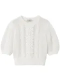 TWINSET lace-detailing jumper - White